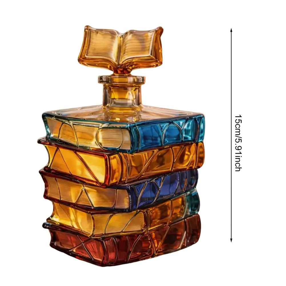 Book Stack Wine Decanter