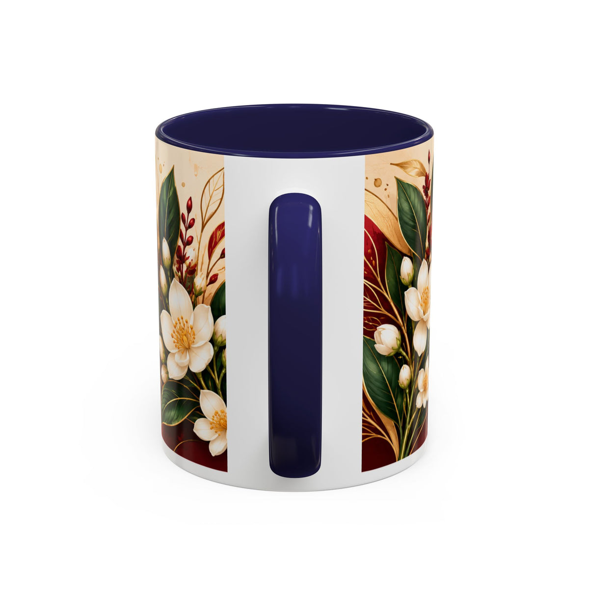 Reclaim Your Life Now Accent Coffee Mug — Floral Inspirational Tea Cup (11/15oz)