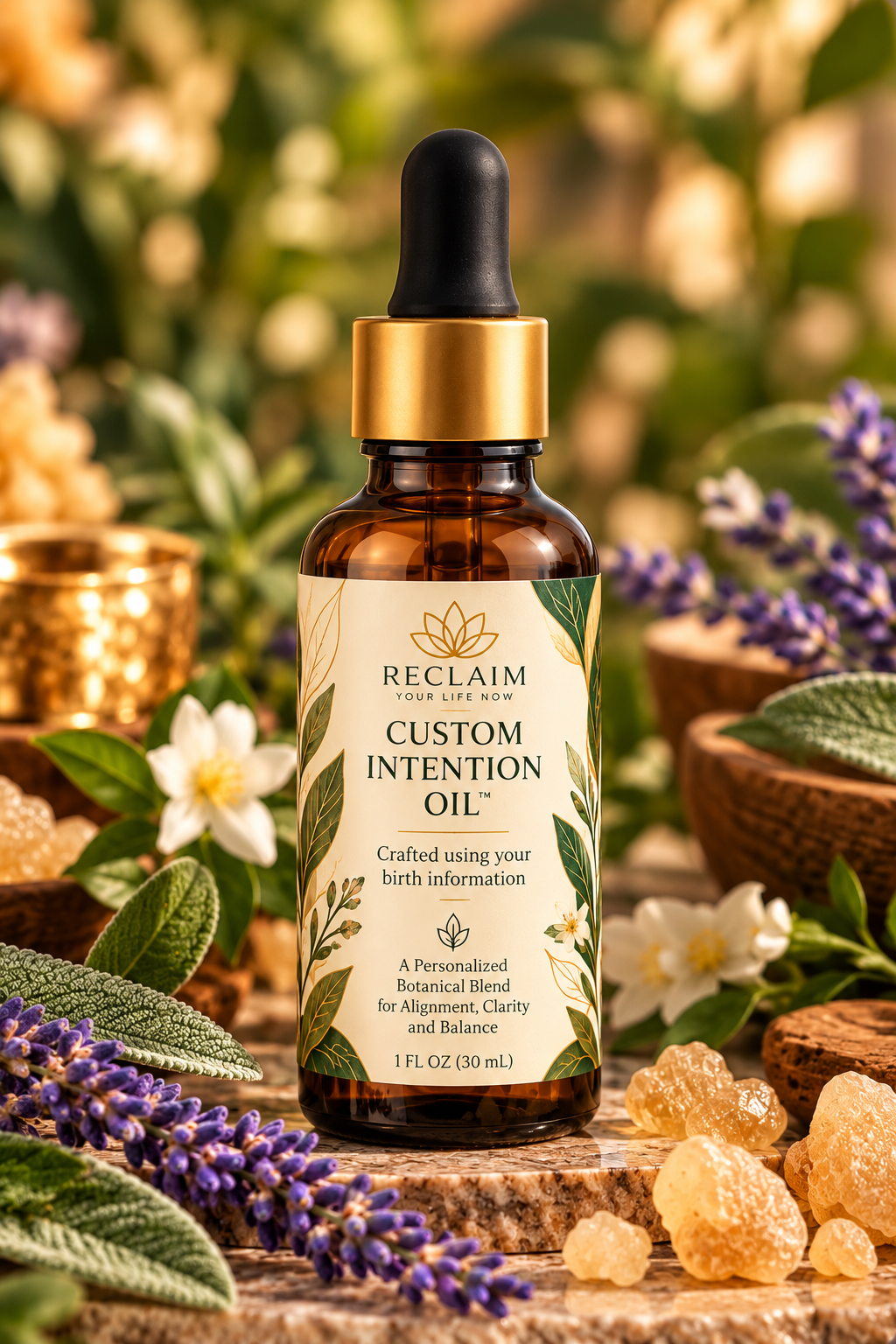 Custom Anointing Oil – Personalized Using Your Birth Information