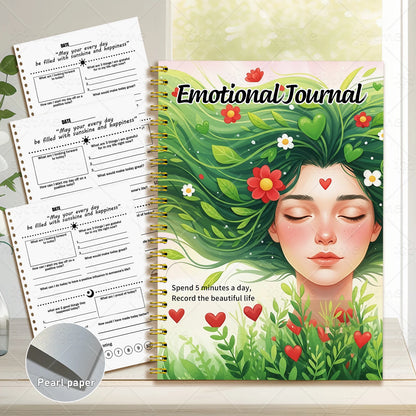 Emotional Journal – Adult Mental Health Planner, Wellness Workbook, Self-Care Tracker & Anxiety Management Worksheets