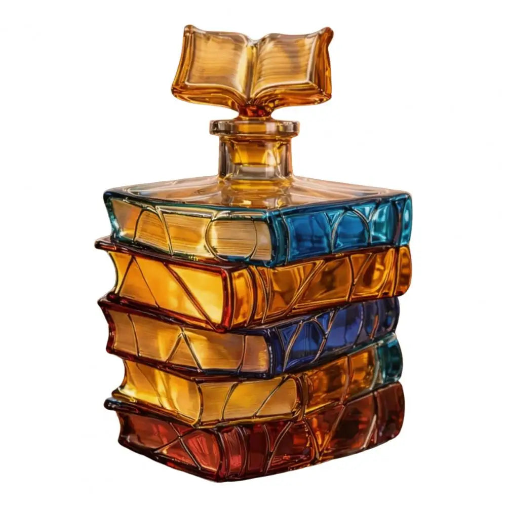 Book Stack Wine Decanter