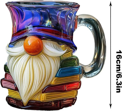 Whimsical Gnome Book Lover Mug
