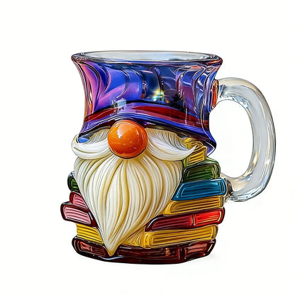 Whimsical Book Lover's Gnome Mug